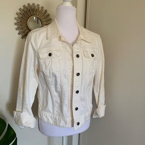 White denim jacket